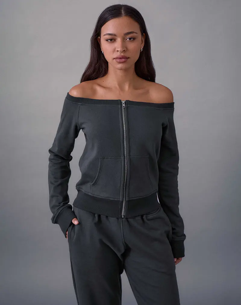 Airazo Bardot Sweater In Beluga Grey 1
