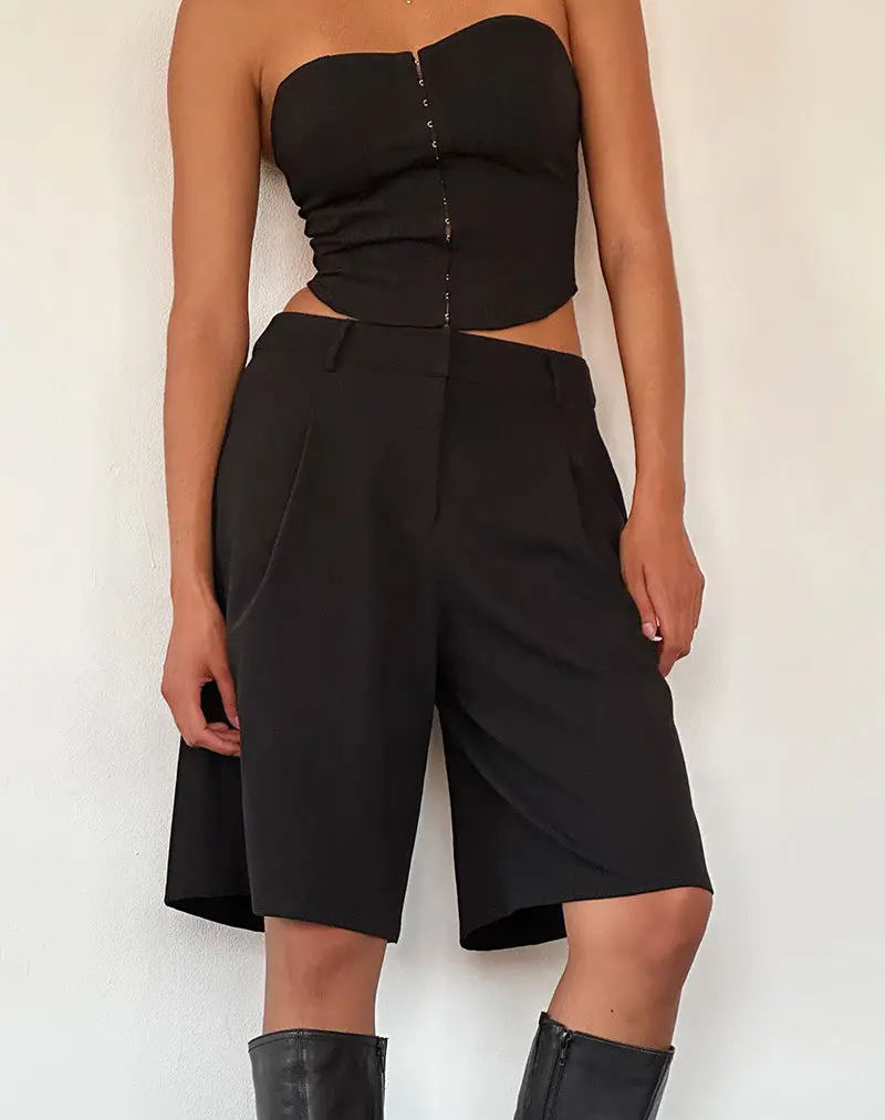 Ayna Longline Shorts In Tailoring Black 1