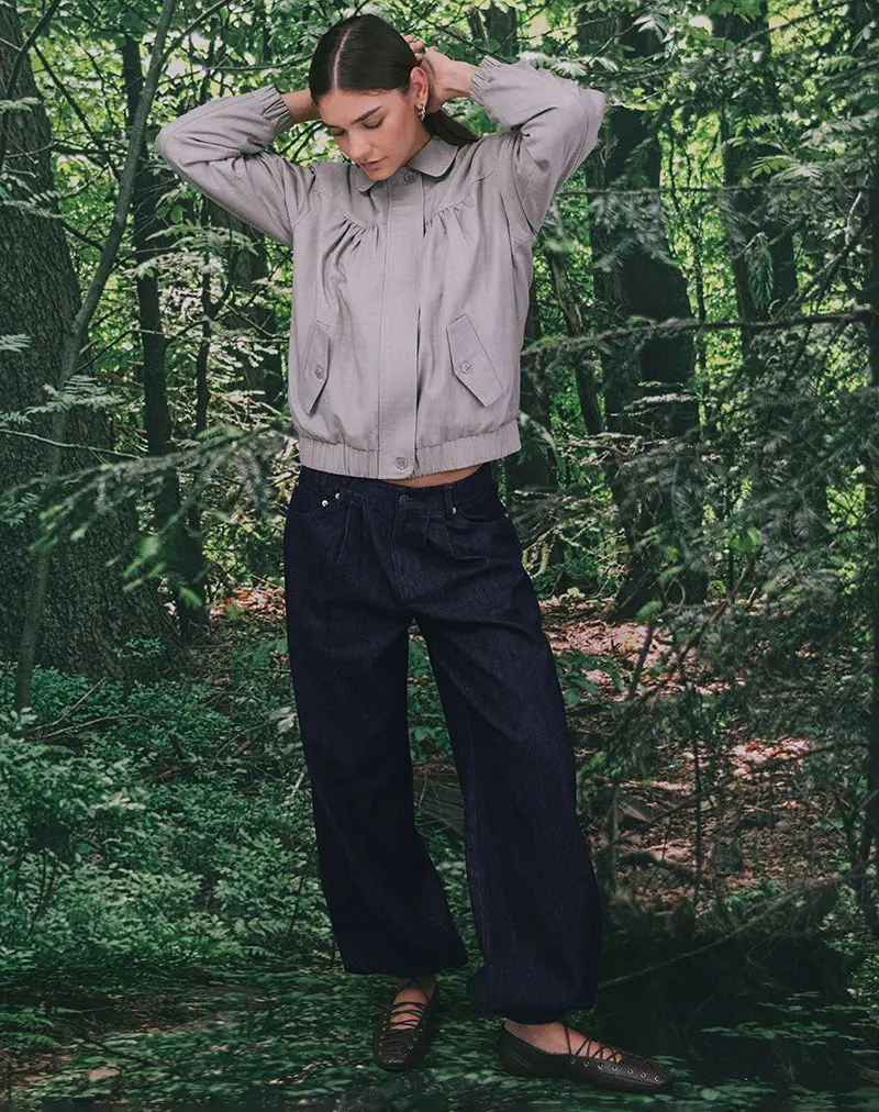 Banaran Balloon Trouser In Chambray Indigo 1