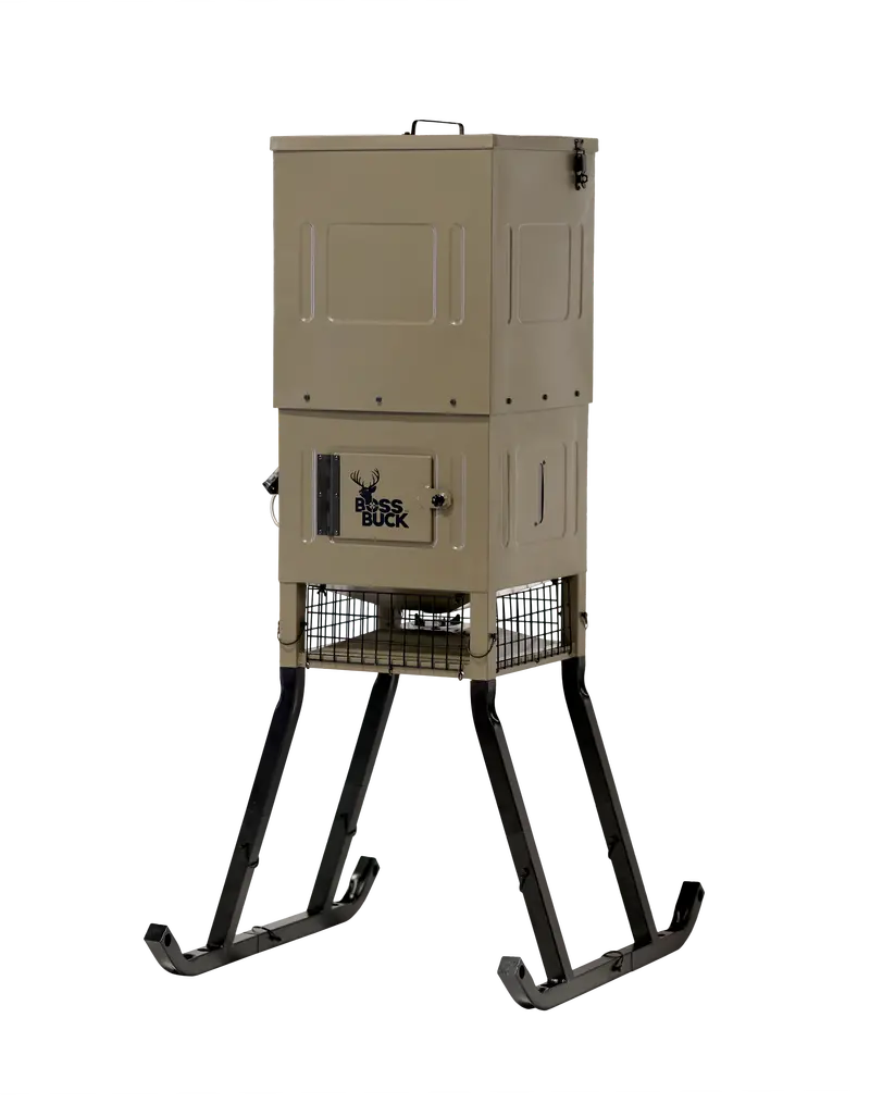 Bb Stand & Fill Sled 300Lb Deer Feeder W/ Solar – Easy Fill Design 1