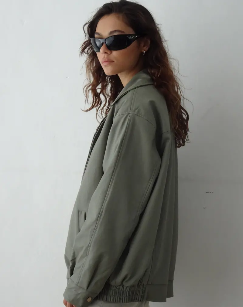 Cavita Jacket In Pu Grey 1