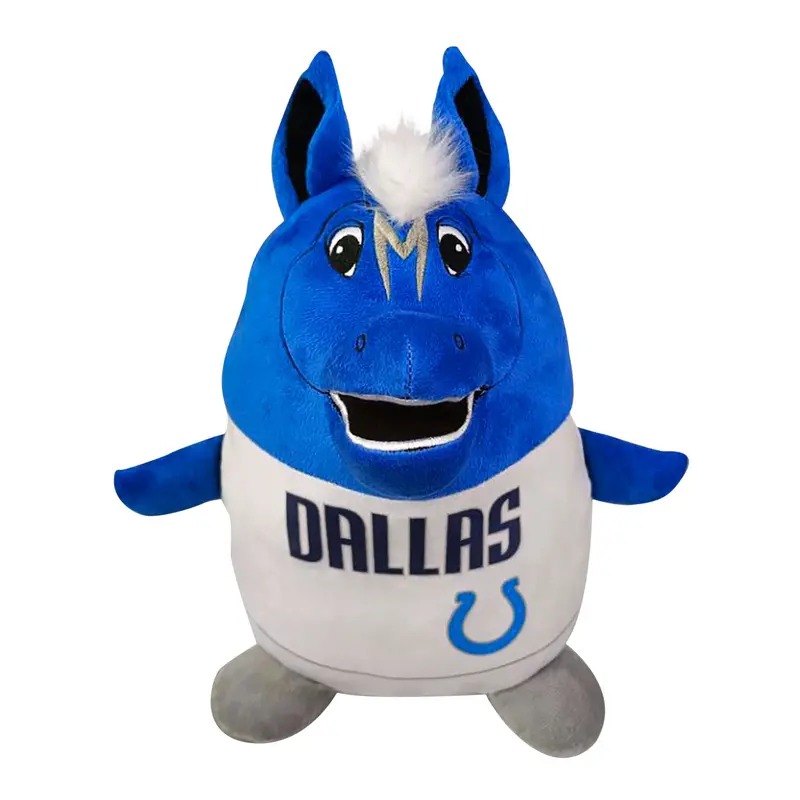 Dallas Mavericks Champ 3D White Royal Mascot Horse Big Plush 1
