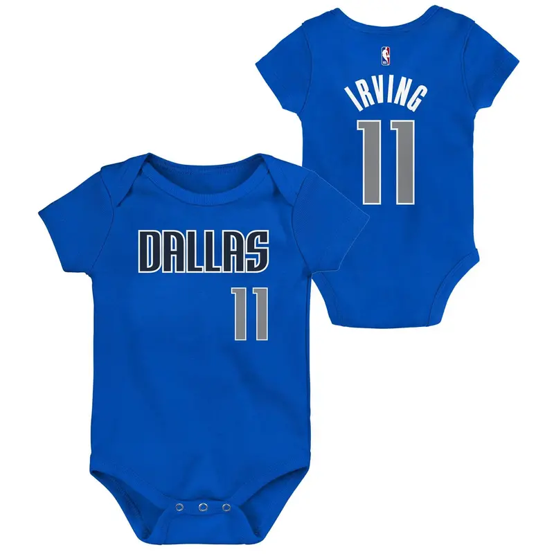 Dallas Mavericks Kyrie Irving Infant Name & Number Onesie 1