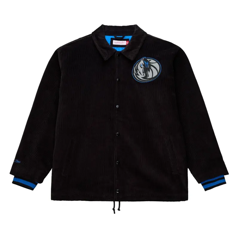 Dallas Mavericks Mitchell & Ness 2025-26 City Edition Black Corduroy Jacket 1