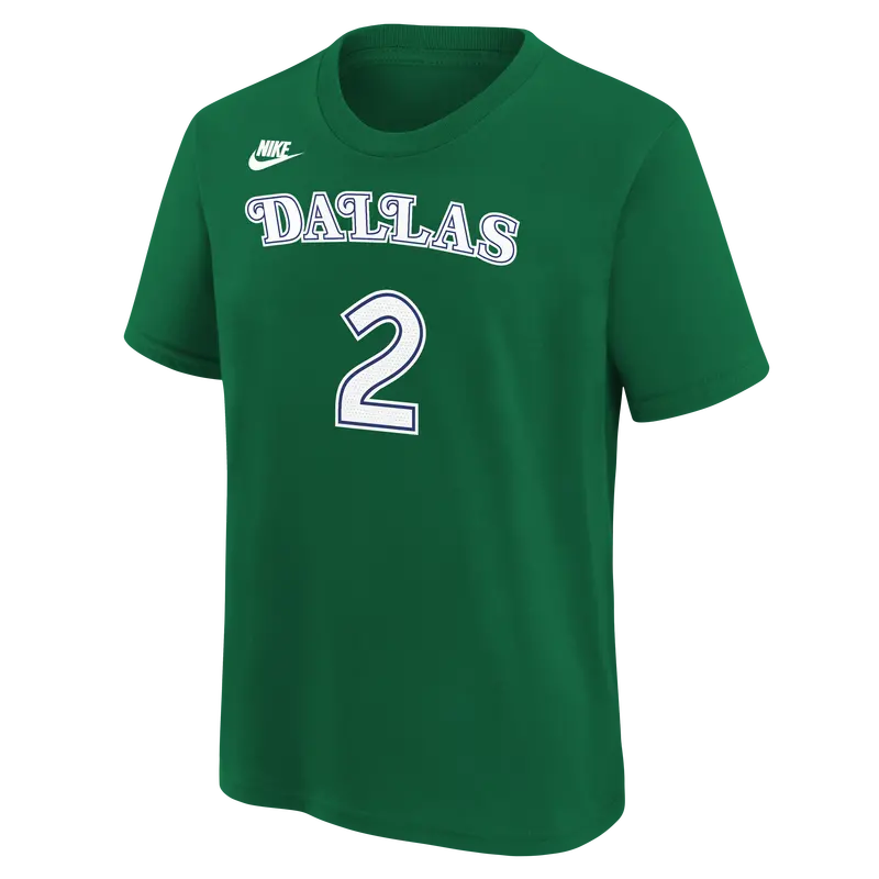 Dallas Mavericks Nike Outerstuff Hardwood Classic Youth Dereck Lively Ii Name & Number Tee 1