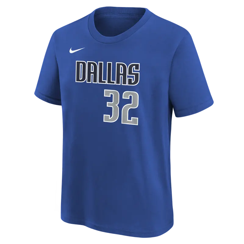 Dallas Mavericks Nike Youth Icon Cooper Flagg Name & Number Tee 1