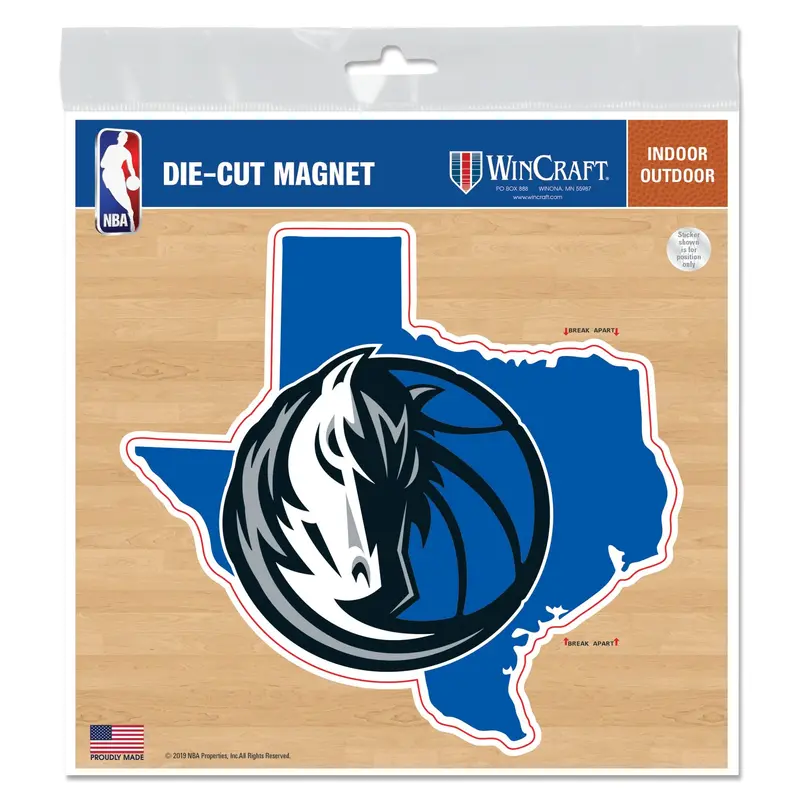 Dallas Mavericks Twxas Die-Cut Magnet 1