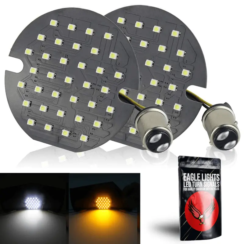 Eagle Lights 3 1/4" Horizon Beam Front Led Turn Signals For Harley-Davidson® Motorcycles 1