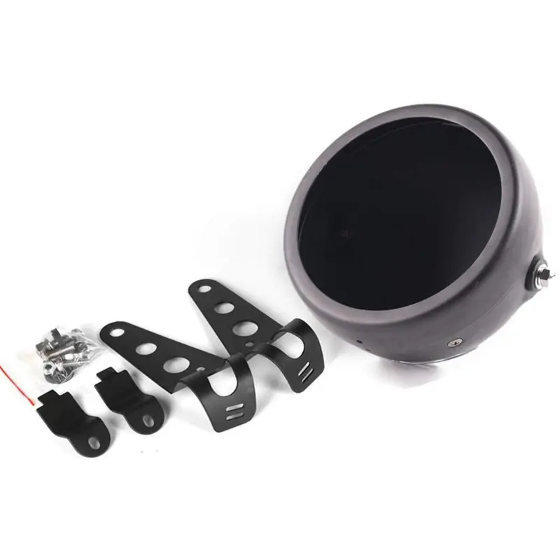 Eagle Lights 5 3/4" Meteor Headlight Bucket Housing For Motorcycles With 32Mm To 40Mm Fork Tubes 1