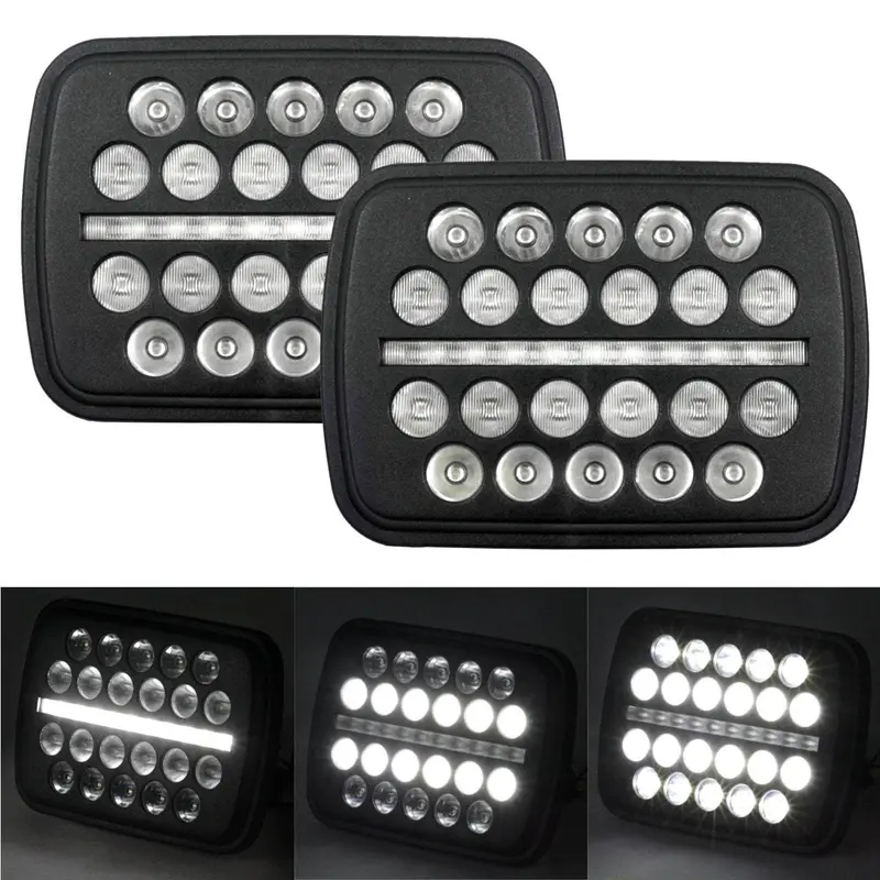 Eagle Lights 5" X 7" Slim Line Multi Led Projection Headlight For Chevrolet, Gmc, Ford, Dodge Trucks And Vans - Replaces H6054 1