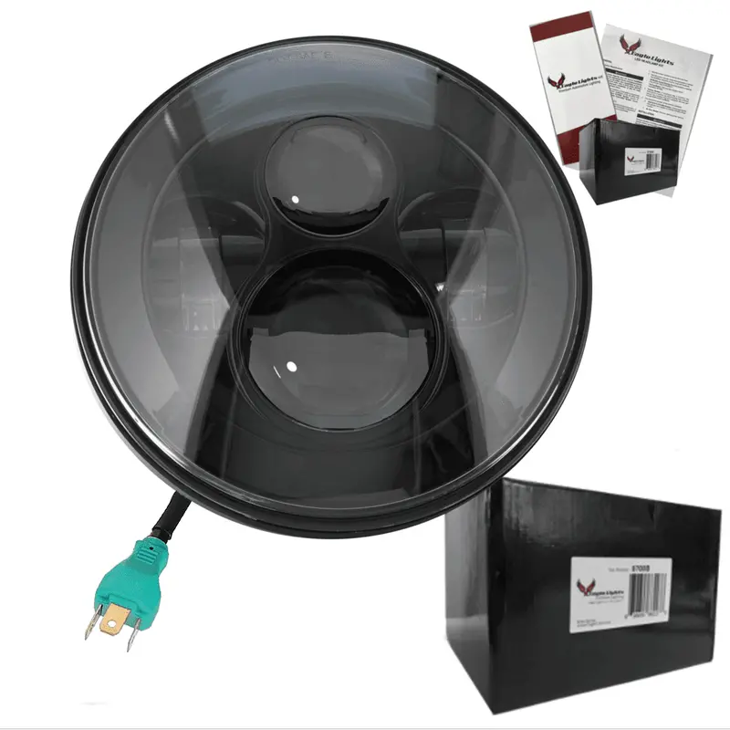 Eagle Lights 7" Round Led Headlight Kit For Street Glide, Electra Glide And Harley-Davidson® Models With Radios 1