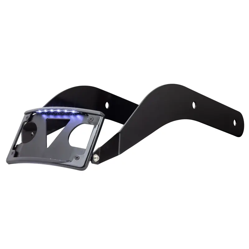 Eagle Lights Curved Laydown License Plate Mount Relocation Bracket For Harley-Davidson® Low Rider S / St / El Diablo 1