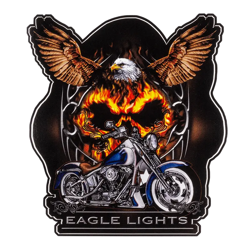 Eagle Lights "Flaming Eagle" Sticker / Decal 1