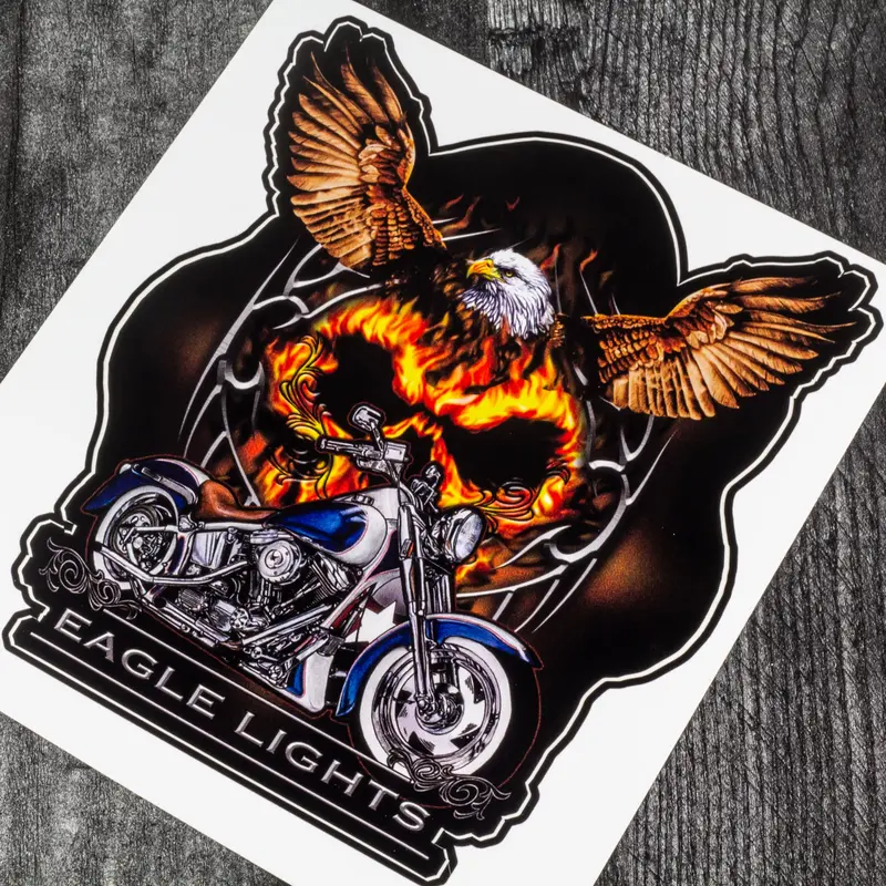 Eagle Lights "Flaming Eagle" Sticker / Decal 2