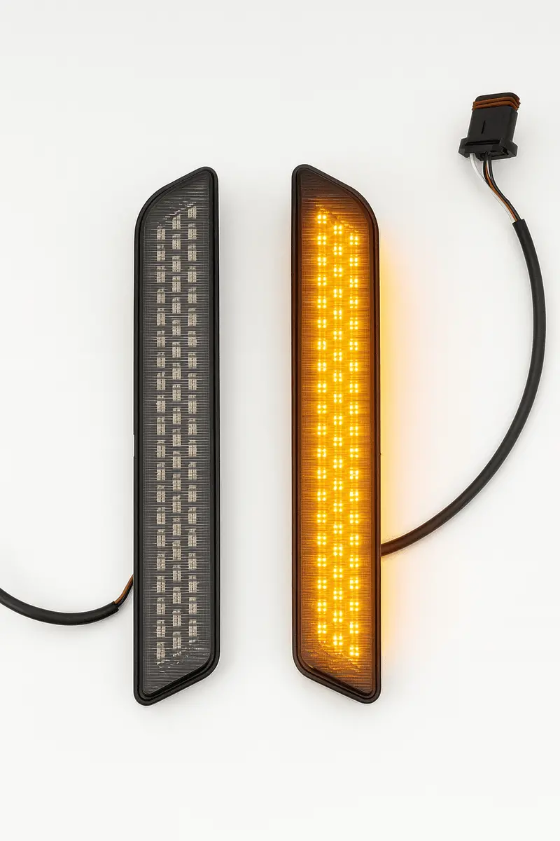 Eagle Lights Fork Reflector Insert Led Running Lights And Turn Signals For 2014 - 2025 Harley-Davidson® Touring Models 1