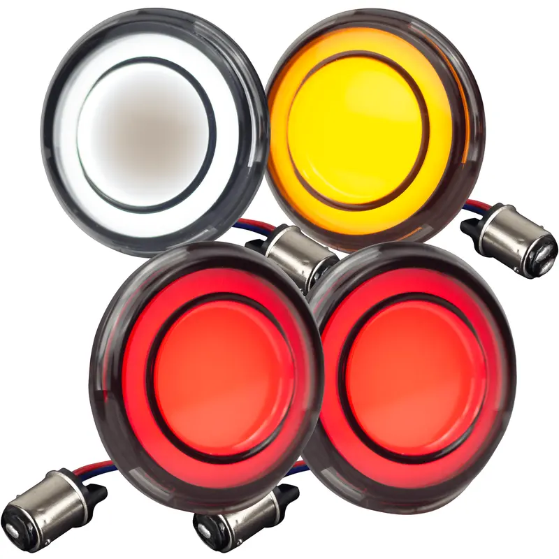 Eagle Lights Halos 2" Front And Rear Led Turn Signals For Harley-Davidson® Motorcycles - Front (1157) / Rear (1156) 1