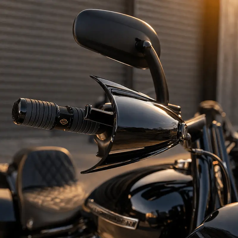Eagle Lights Handshield Club Style Hand Guards For 2000 - 2013 Harley-Davidson® Softail Models 2