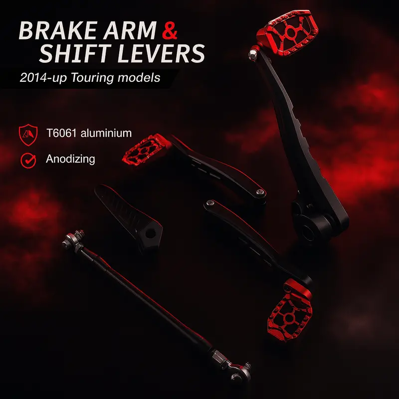 Eagle Lights Redline Mx Floorboard And Pedal Kit For 2014 - 2026 Harley-Davidson® Touring Models 3