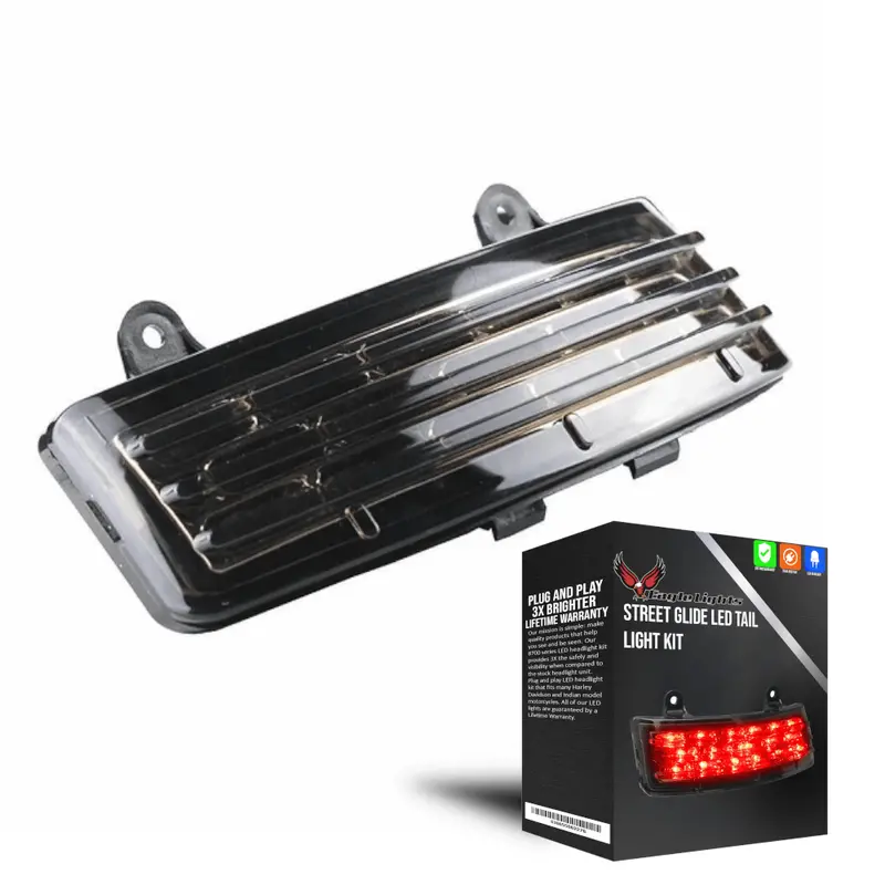 Eagle Lights Smoked Tri-Bar Led Brake Light With Turn Signals For 2006 - 2009 Harley-Davidson® Street Glide Models 1