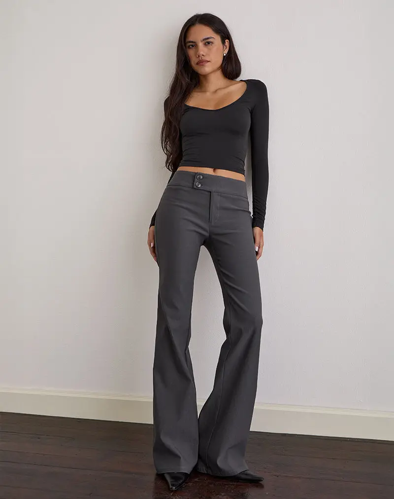 Falita Trouser In Tailoring Charcoal 1