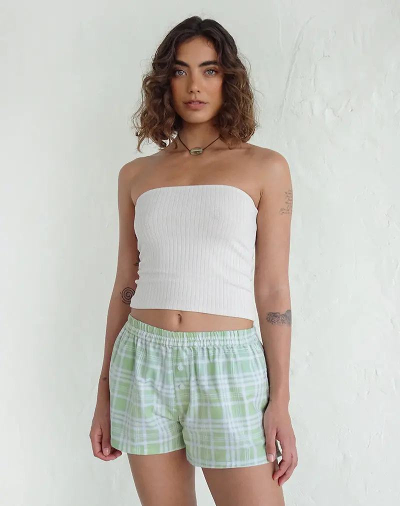 Laboxe Boxer Shorts In Table Cloth Neo Mint 1