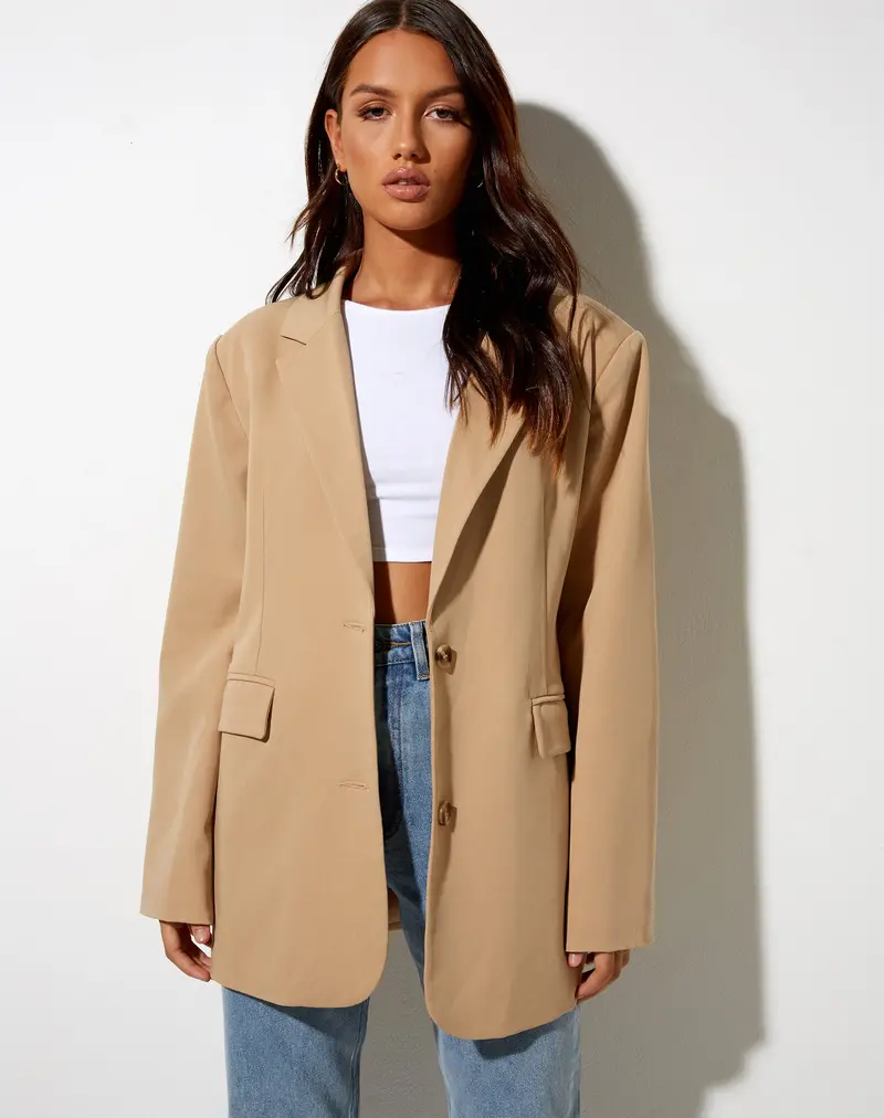 Maiwa Blazer In Almond 1
