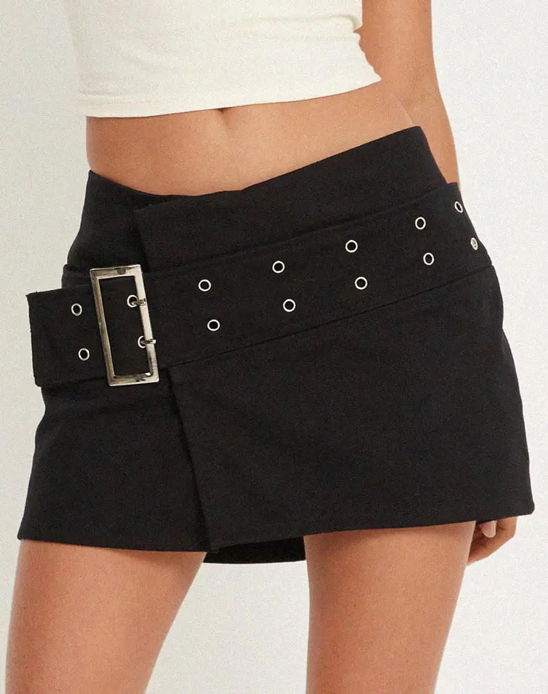 Moa Mini Skirt In Black 1