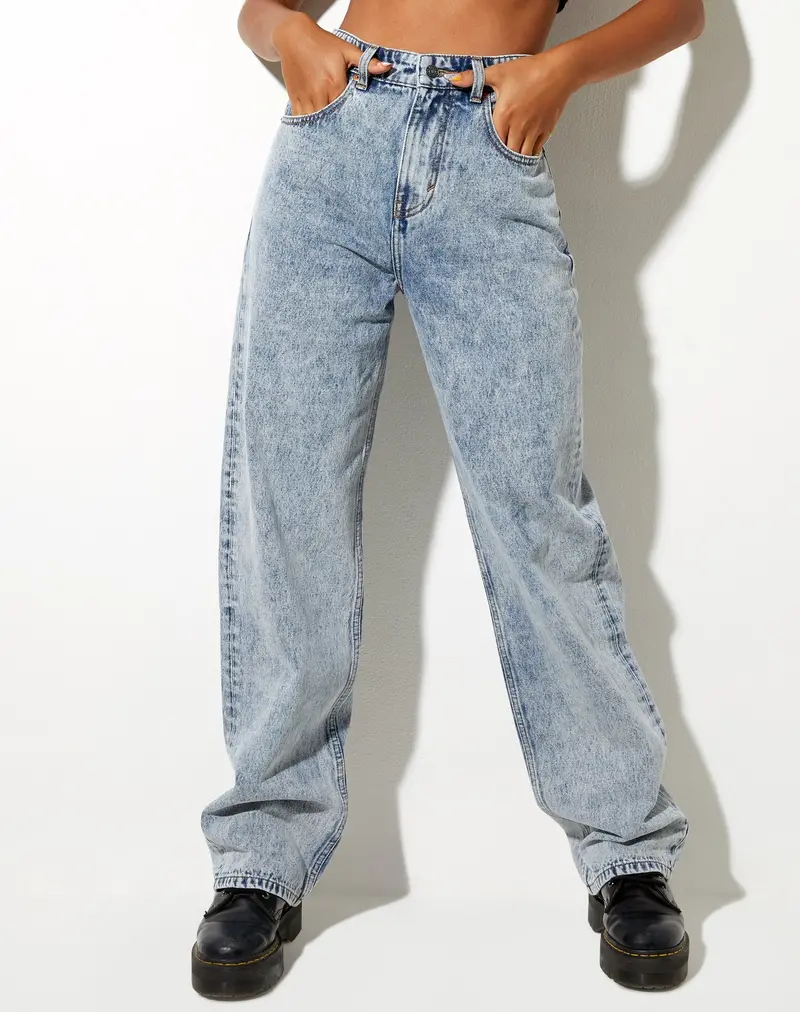 Parallel Jean In Acid Blue Wash 1