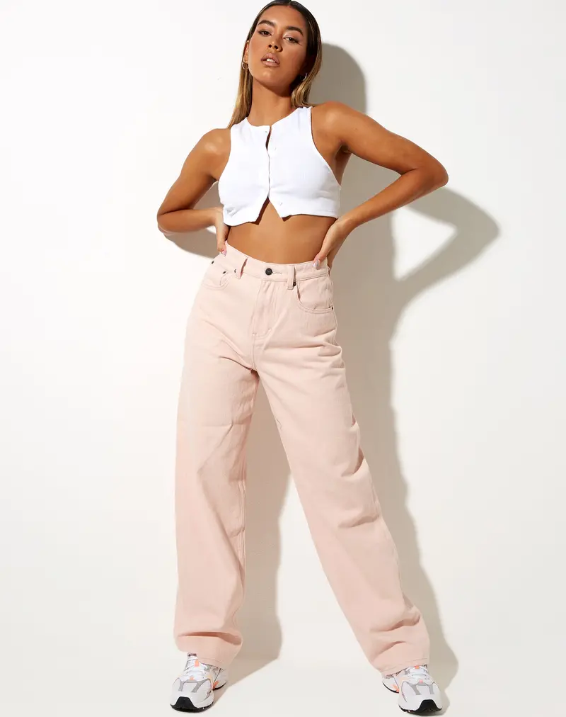 Parallel Jeans In Blush 1