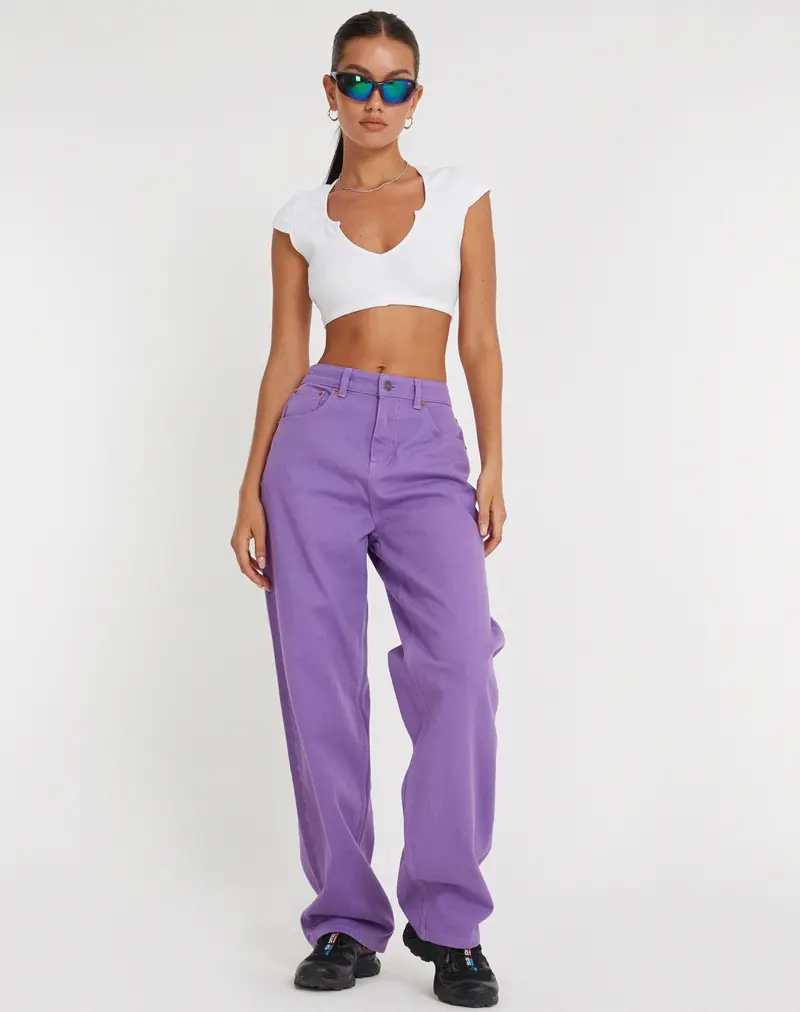 Parallel Jeans In Purple 1