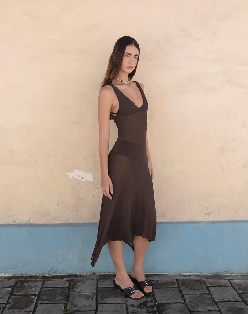 Rabindra Maxi Dress In Brown 1