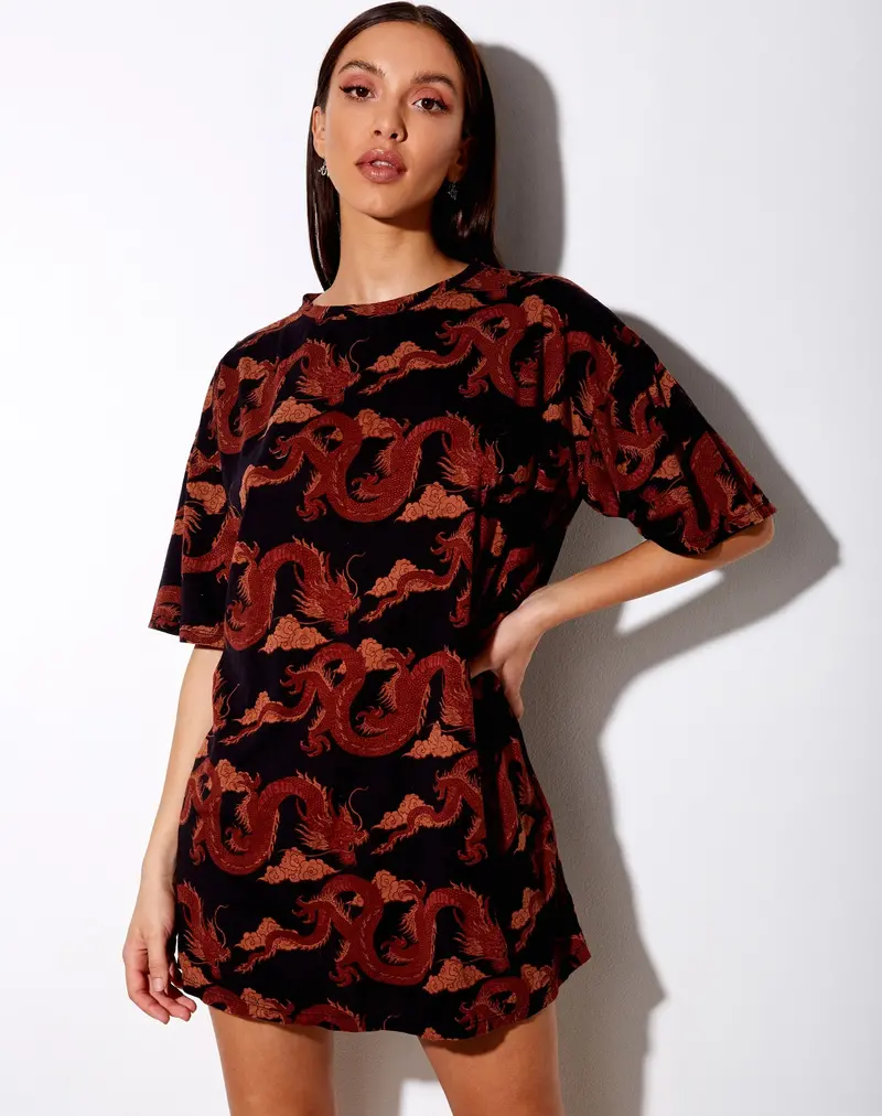 Sunny Kiss Tee In Tonal Dragon Orange 1