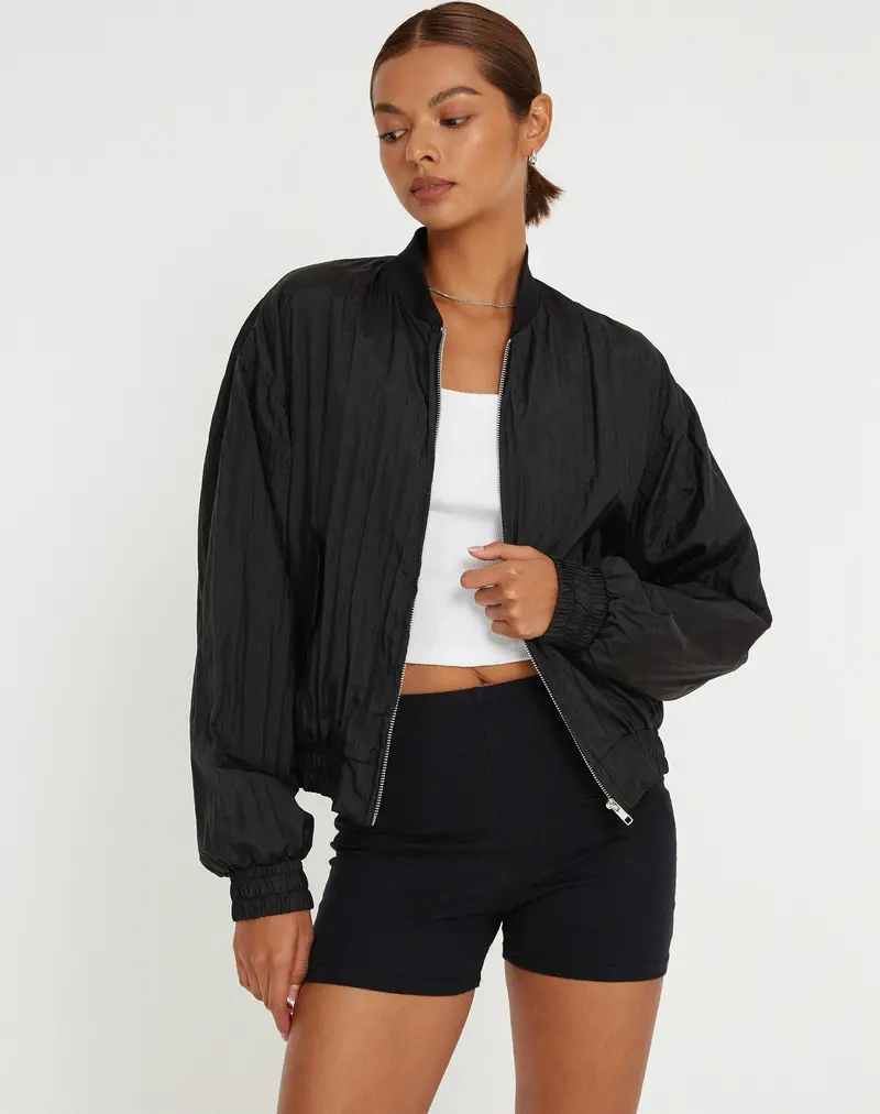 Yuu Shell Jacket In Black 1