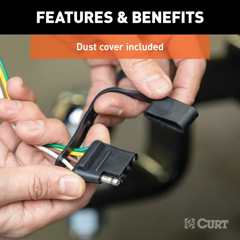 Curt Powered Taillight Converter – 3-Wire To 2-Wire Adapter For Trailer Lighting Integration (Model 56496) 1