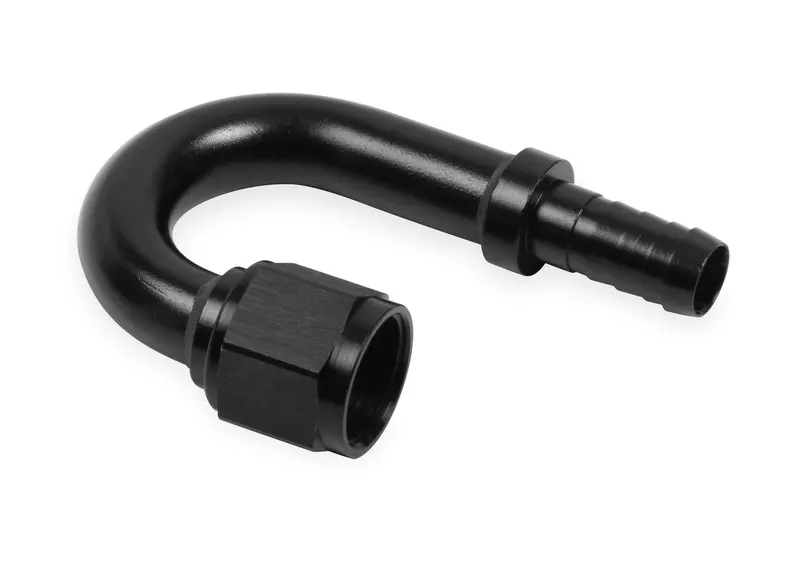 Earl’S Auto-Crimp An Hose End – 180-Degree Elbow, -6An Size (At718010Erl) 1