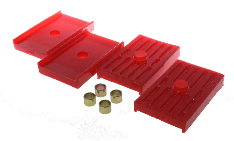 Energy Suspension 3.6112R Red Polyurethane Leaf Spring Pad – Universal Rear Performance Upgrade 1