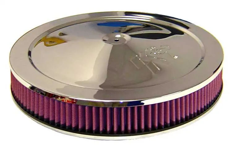 K&N Round High-Flow Replacement Air Filter Assembly – Washable & Reusable 1