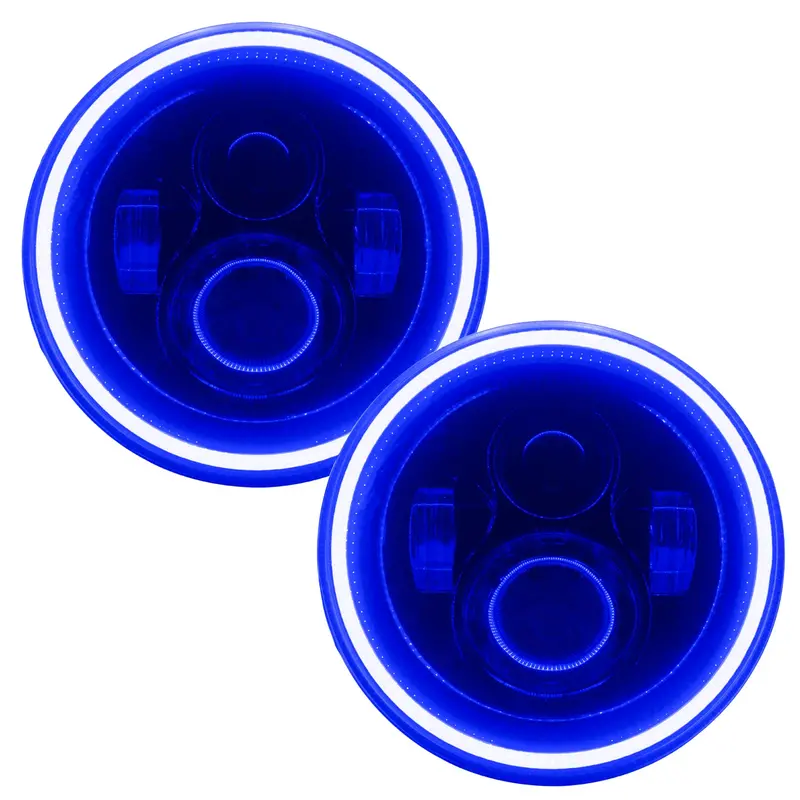 Oracle Lighting 7-Inch High-Output Led Headlights – Black Bezel With Blue Accent 1