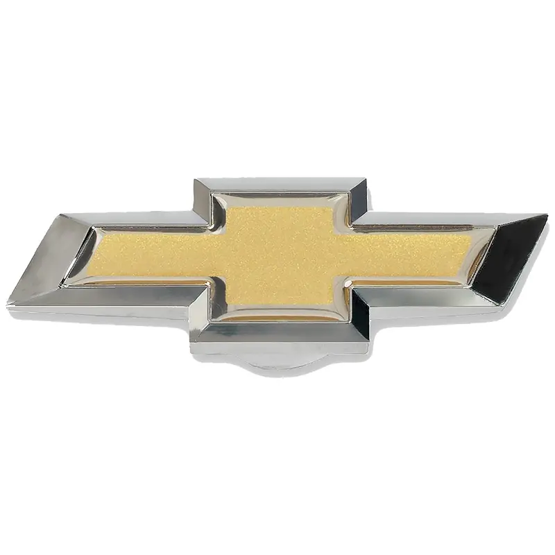 Proform Extra-Large Air Cleaner Center Nut – Chevy Bowtie Design, Black Crinkle/Gold Finish 1