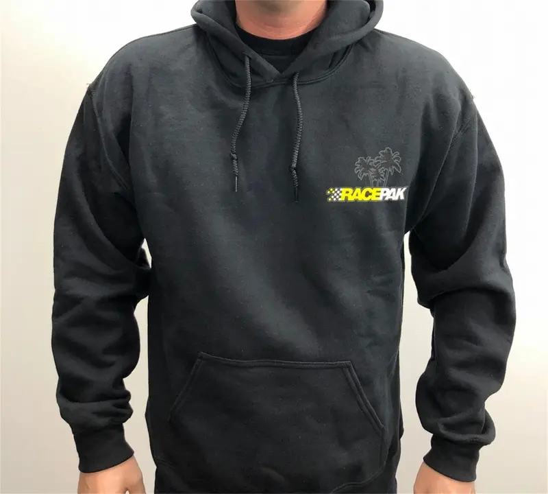 Racepak 880-Pm-Ssp-S Official Hoodie – Orange County Palm Tree Design, Black, Small 1