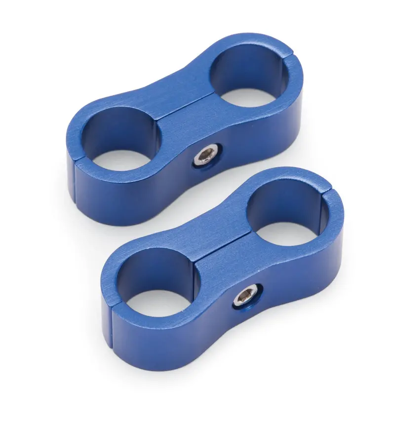 Russell 654302 Blue Anodized -6An Hose Splitter Fitting 1