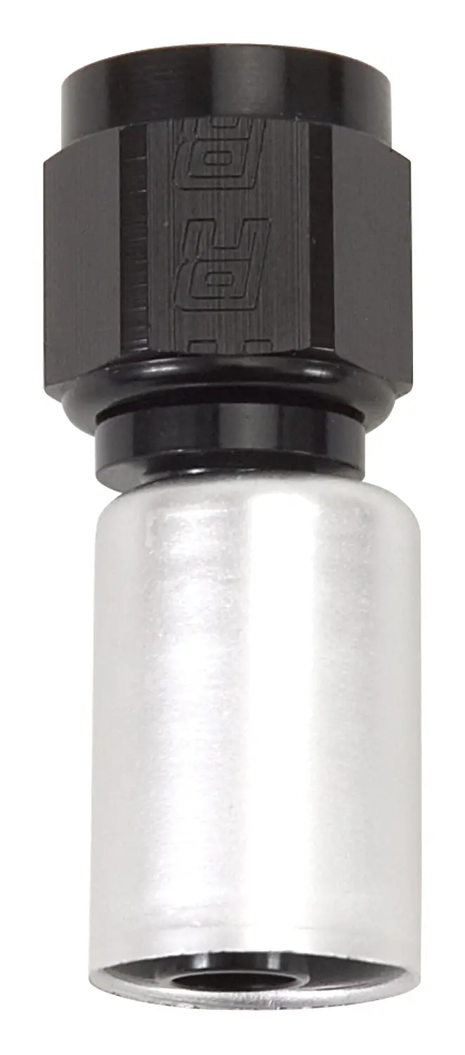 Russell Proclassic Crimp-On Straight Hose Fitting – -4An, Black/Silver Finish (610403) 1