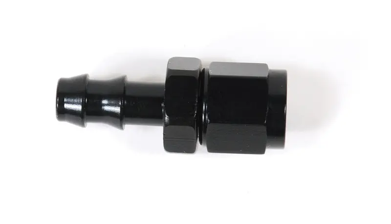 Speedfx 520800Bk -8An Full-Swivel Push-On Straight Fitting – Black Anodized Aluminum 1