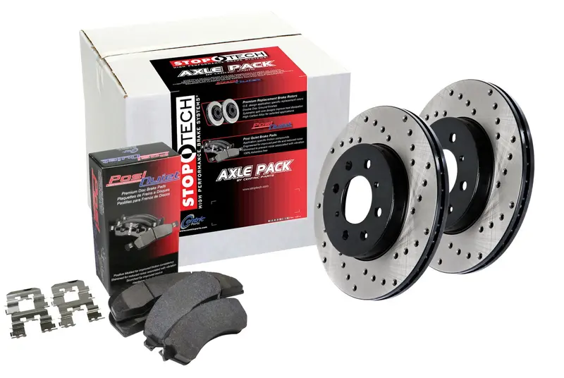 Stoptech Street Performance Drilled Front And Rear Brake Kit – Model 936.46004 1