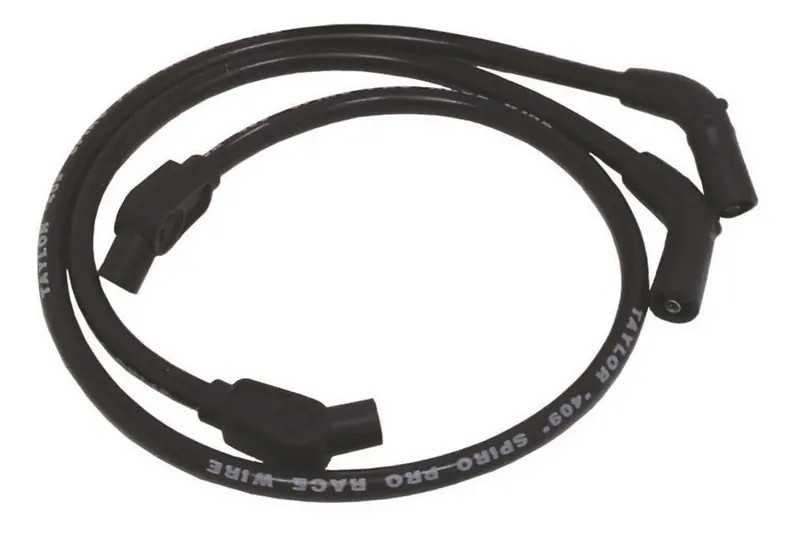 Taylor Cable 13036 409 Pro Race Ignition Wire Kit – Custom-Fit, Black, 135° Boots 1