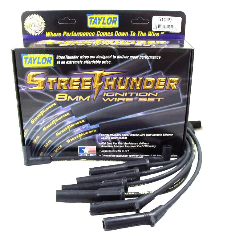 Taylor Cable 51049 Street Thunder 8Mm High-Performance Ignition Wire Set 1