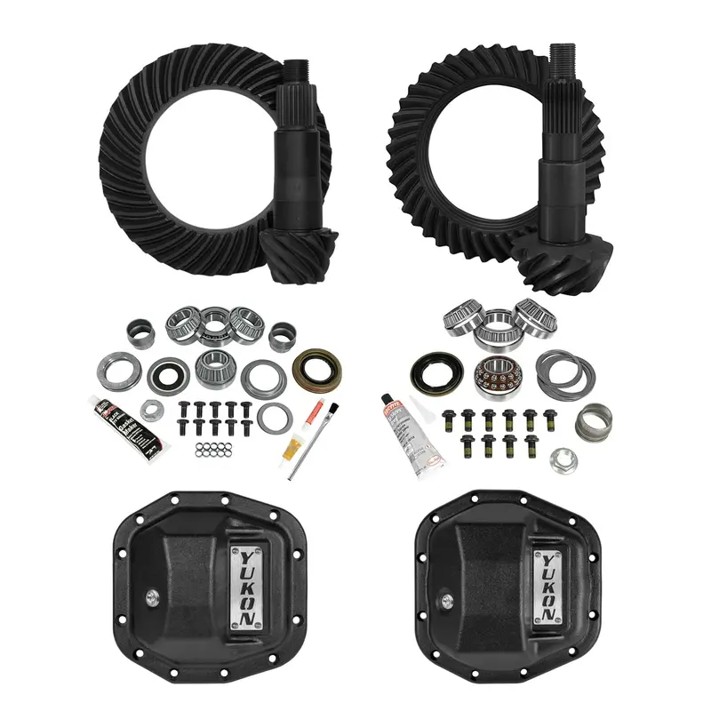 Yukon Gear Ygk077Stg2 Stage 2 Re-Gear Kit With Front & Rear Differential Covers 1